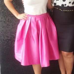 Pink Silk Skirt